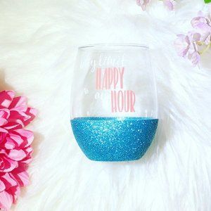 Why Limit Happy to an Hour Stemless Wine 15oz